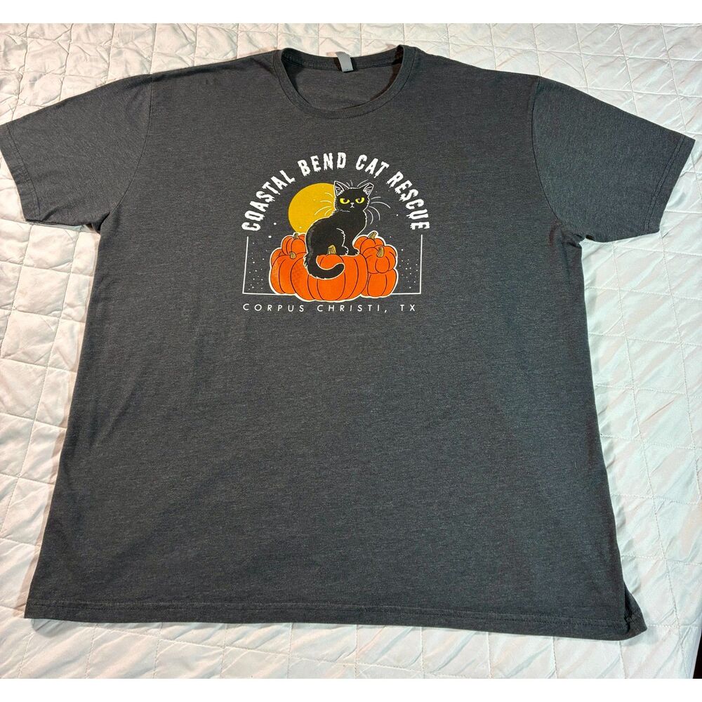 Coastal Bend Cat Rescue Graphic Tee - Dark Gray - Men's 3XL (Corpus Christi, TX)